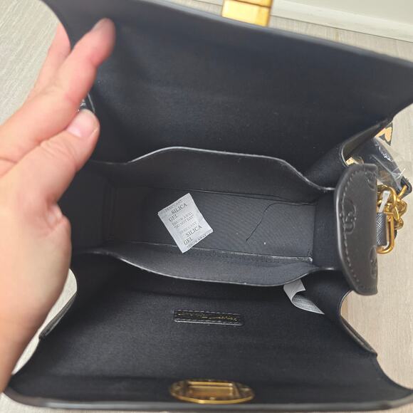 NWT Betsey Johnson Skull Crossbody Bag with Leopard Strap and Gold Chain - Picture 10 of 11